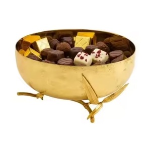 Nouvelle vaisselle tendance pour un usage quotidien à la maison et en voyage, bol de service avec support, bol de service en métal de qualité supérieure - Product Image 3