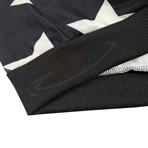 <b>Star</b> <b>Designs</b> Black White Color Custom Hoodies For Men's Polyester Fleece With Customized Logo Print Wholesale Stock - Product Image 4