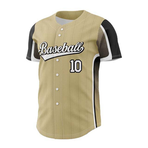 Último Diseño de Camiseta de Béisbol de Manga Corta para Hombre, Precio Económico, Color Sólido, Talla Personalizada, Impresión Digital en Venta - Product Image 3