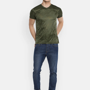 T-shirt personnalisé en tissu durable pour homme, ultra doux, col rond, style streetwear, 100% coton, séchage rapide, respirant, léger - Product Image 3