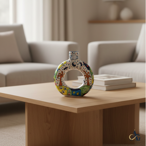 แจกันเซรามิกเคลือบเงาสีขาว AG Elements ทนทานต่อการขีดข่วน ผลิตด้วยมือ เป็นมิตรกับสิ่งแวดล้อม น้ำหนักเบา กันน้ำ ทันสมัย คุณภาพสูง - Product Image 5