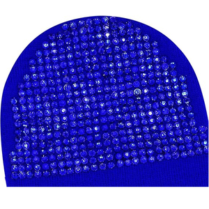 Black Studded Beanie Hat Rib Knit <b>Winter</b> <b>Cap</b> Unisex Soft Warm Stretch Skull <b>Cap</b> Custom OEM Wholesale Hat - Product Image 5