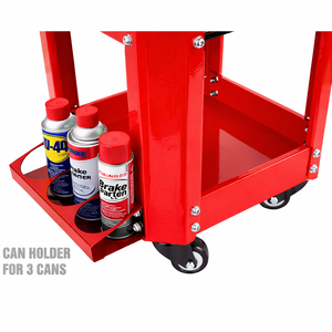 Tabouret roulant de mécanicien avec 2 tiroirs de rangement d'outils, siège de garage robuste, capacité de 280 lbs avec roues pivotantes GAPGAR027 - Product Image 5