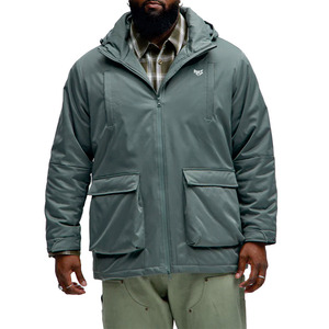 Nylon Hooded Windbreaker <b>Jacket</b> <b>Waterproof</b> Insulated <b>Parka</b> Custom Logo OEM Wholesale Outdoor Workwear Men's <b>Jackets</b> Bulk Orders - Product Image 1