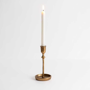 Ensemble de 2 bougeoirs en acier inoxydable pour décoration intérieure, design métallique durable, bougeoirs coniques faits à la main, en promotion - Product Image 5