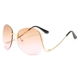 Gafas de Sol Metálicas sin Montura, Última Moda 2024, Gafas de Sol de Lujo para Mujer, Venta al por Mayor, Gafas Personalizadas para Hombre - Product Image 4