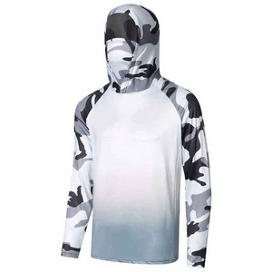 Men Camouflage <b>Hoodie</b> Long Sleeve UPF 50 Anti <b>UV</b> <b>Protection</b> Fishing Wear Outdoor Performance - Product Image 1