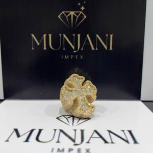 Anillos de Moissanita VVS Chapados en Oro, Certificados por IGI, Corte Brillante, Estilo Hip Hop, Anillo Cruzado de Compromiso para Fiesta, Plata 925 - Product Image 5