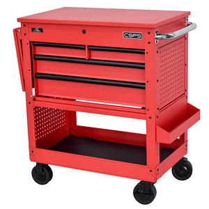 Heavy Duty Powder Coated Steel 4 <b>Drawer</b> Utility Cart Family keywords: for Garage Workshop Storage Use - Product Image 6