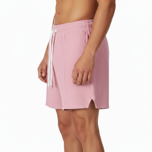 Pantalones Cortos Deportivos Casuales para Hombre, de Algodón y Poliéster, 220 GSM, Corte Regular, Largura hasta la Rodilla, Transpirables, de Secado Rápido, Ligeros, Servicio OEM - Product Image 4