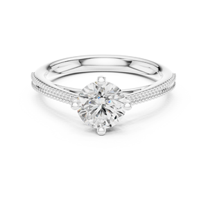 Anillo Solitario de Oro Amarillo Sólido de 14k con Diamante Redondo de 1CT, Modelo Aries Jewel Classic, para Mujer, Ideal para Compromiso, Aniversario o Regalo de Boda - Product Image 6