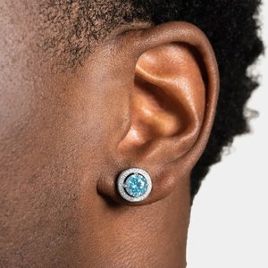 Boucles d'oreilles élégantes en diamant, argent sterling 925, bijoux de créateur de luxe, haute brillance, étincelantes, accessoire cadeau pour tous les jours - Product Image 2