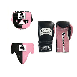Kit de boxe en cuir tout-en-un de haute qualité, gants, protège-tête, protège-glandes, ensemble pour les débutants et les athlètes professionnels - Product Image 5