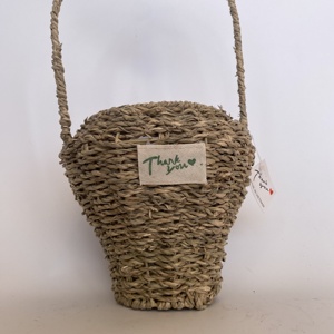 Meilleur prix sur Nouveau modèle de panier de rangement en jonc de mer avec poignée pour accessoires décoratifs de maison et de jardin ou stockage de fruits - Product Image 2