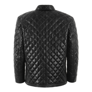 Ensemble veste et short matelassés en cuir Napa de mouton 100 % véritable pour homme, noir, style motard streetwear, ensemble coordonné en cuir, fabricant - Product Image 4