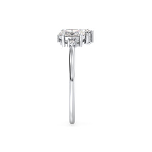 Anillo de compromiso REYES de oro macizo de 14K/18K con diamante CVD cultivado en laboratorio de corte ovalado de 0.87 quilates, certificado por IGI, para mujer. - Product Image 5