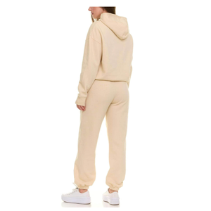 Conjunto Deportivo de 2 Piezas con Capucha para Mujer, Personalizado de Fábrica, de Forro Polar, Cortavientos, Informal, Cómodo, para Invierno - Product Image 3