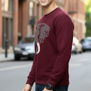 Sudaderas Lisas con Logotipo Bordado Personalizado, Sudadera con Cuello de Botones Sublimada, Sudaderas Extra Grandes con Logotipo Personalizado - Product Image 3