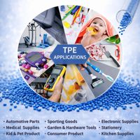 Cómoda materia prima de elastómero termoplástico (TPE) SEBS con certificación ISO, resistente a arañazos, personalizable y para altas temperaturas