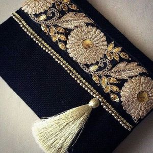 Premium Handcrafted Beaded Embroidery Coin Purse Designer Floral <b>Wallet</b> Bag for Ladies Daily Fashion Use - Product Image 3