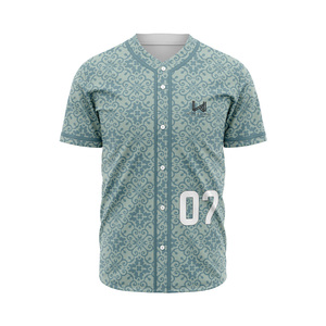เสื้อเจอร์ซีย์ผู้ชายแบบสั่งทำพิเศษ สีแดงเลือดหมู ลายทาง พิมพ์ลายแบบซับลิเมชั่น คอกลม แขนสั้น ระบายเหงื่อได้ดี สำหรับทีมซอฟต์บอล - Product Image 4