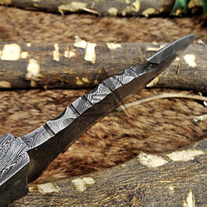 Cuchillos de Hoja Fija de Acero de Damasco de Calidad Premium con Mango de Madera Sostenible para Bricolaje, Suministro Directo de Fábrica OEM - Product Image 6