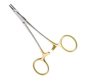 Porte-aiguille Tc Derf en acier inoxydable allemand de haute qualité Porte-aiguille TC Crile en bois 13cm - Product Image 1