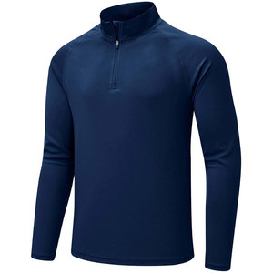 Suéter de Punto para Hombre, Manga Larga, Cierre de Cremallera, Color Negro Sólido, Bordado, Corte Regular, Transpirable, Poliéster, Ropa de Invierno - Product Image 6