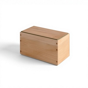 B.S. Urna Funeraria Internacional Hecha a Mano de Acero Inoxidable, Estilo Americano, para Adultos, Capacidad de 200/220 Pulgadas Cúbicas, Acabado en Madera Natural - Product Image 4