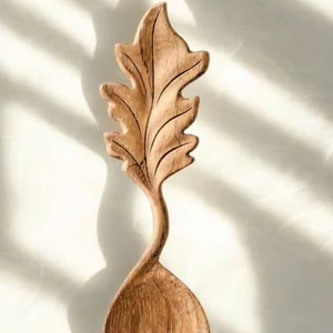 โรงงานเวียดนาม ผลิตช้อนไม้แกะสลักด้วยมือ ช้อนทำอาหารจากไม้ธรรมชาติ ผลิตภัณฑ์ทำมือ ช้อนทำอาหาร ขายส่ง ผู้ผลิตส่งออก - Product Image 1