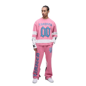 Conjunto Deportivo Personalizado de Moda con Cuello Redondo y Estampado, Ropa Deportiva Premium, Sudadera, Ropa Deportiva OEM, Conjuntos Deportivos de Marca Privada - Product Image 1