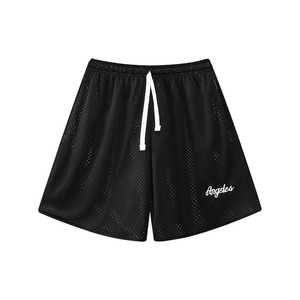 Shorts de basket-ball pour hommes, shorts de sport décontractés, shorts de course en mesh avec logo brodé - Product Image 1