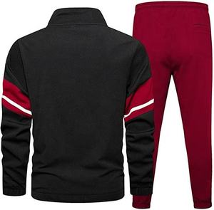 Unisex Black Acid Wash Printed Tracksuit Full Zip Turtleneck Sporty <b>Joggers</b> with Side Pockets Breathable <b>Polyester</b> Autumn Wear - Product Image 3