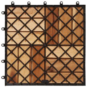 11.8 di Acacia \ "x11.8 \" Set di 20 pavimenti per esterni Premium per Patio o giardino - Product Image 6