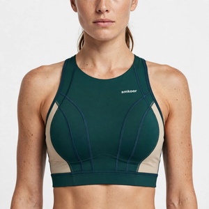 Sujetador deportivo tipo racerback para mujer, color personalizado, sin aros, transpirable, sin costuras, copa completa, deportivo, para todas las estaciones, lavable a máquina - Product Image 1