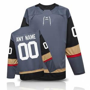 Maillots de hockey personnalisés en gros, vêtements de sport légers en polyester pour équipes - Product Image 1