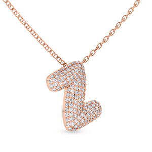 Collier pendentif lettre Z en or 10 carats style hip-hop, serti de diamants de laboratoire, très tendance, pour elle. - Product Image 5
