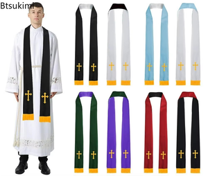 Nuevo Estola de Misa de Doble Cara de 84 Pulgadas para Adultos Unisex, Chal Religioso para la Liturgia para Ocasiones Sacramentales - Product Image 4