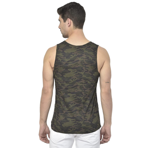 Custom Fitness <b>Men</b> Tank Top Ribbed Polyester Cotton Sleeveless Gym <b>Singlets</b> Comfortable Fit Casual Tank Top - Product Image 3
