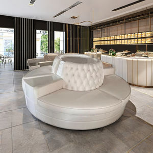 Canapé de restaurant rond personnalisé et ajustable, style moderne rétro, pour salle à manger, chambre, hôtel, salle de sport, hôpital, centre commercial - Product Image 3
