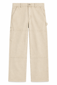 Pantalones Cargo de Algodón Tejido Estampado de Lavado Claro Premium para Hombre - Product Image 2