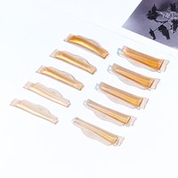 LiBeauty – Lot de 5 paires de coussinets transparents coréens populaires pour rehaussement de cils, avec logo, réutilisables, sans colle, pour lifting des cils