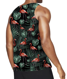 Men Sports Sublimation Tank <b>Top</b> Durable Gym Wear Moisture Control Fitness Training Vest Apparel - Product Image 2
