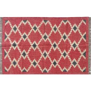 Inspiré de la tradition Kilims, tapis, tapis, tapis et dhurries classiques en laine et jute fabriqués à la main 059 - Product Image 3