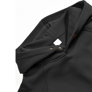 Sweat-shirt à capuche unisexe personnalisé en coton tricoté délavé à l'acide pour l'hiver, service OEM, couleur unie - Product Image 6