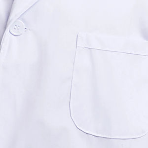 Bata de laboratorio médica blanca para hombre, talla grande, uniforme ligero de hospital con tela segura para detección de agujas, para uso médico. - Product Image 5