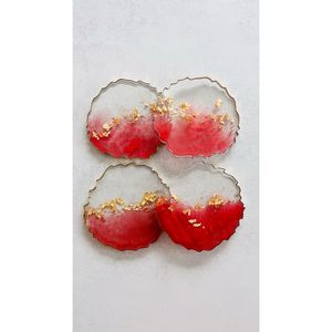 Sous-verres élégants en résine de formes ovales et rondes pour l'intérieur, pour une décoration intérieure élégante et un usage au bureau, produit promotionnel - Product Image 5