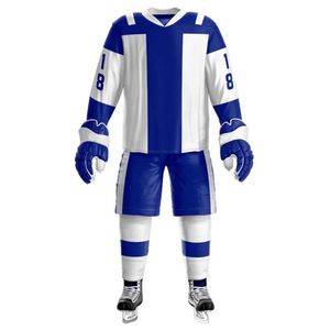 Men's Ice Hockey Jersey Set Yellow Green Sublimated Full Sleeve Moisture Wicking <b>Athletic</b> Apparel - Product Image 5