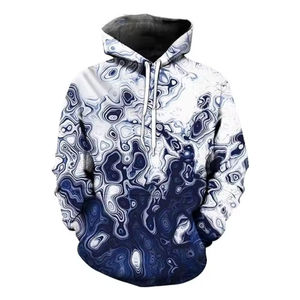 เสื้อฮู้ดดี้ผ้าฝ้าย 100% พิมพ์ลายคุณภาพสูงด้วยเทคนิคการถ่ายเทความร้อน ดีไซน์กระเป๋าขนาดใหญ่ ทรงโอเวอร์ไซส์ สำหรับผู้ชาย - Product Image 1