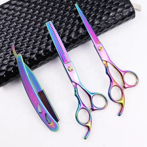 Tijeras de Peluquería Profesionales de Alta Calidad de 6 Pulgadas, Color Morado, para Corte y Desbaste - Product Image 5